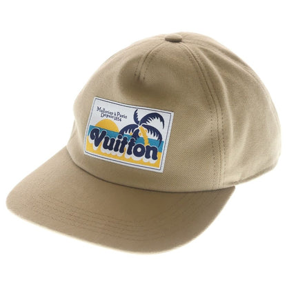 Louis Vuitton Palm Tree Patch Cap Cotton Cap Hat Beige