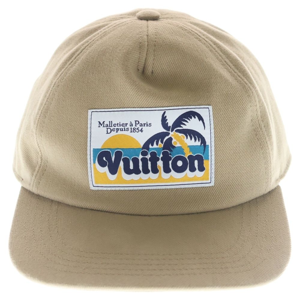 Louis Vuitton Palm Tree Patch Cap Cotton Cap Hat Beige — view 4