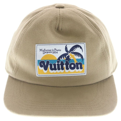 Louis Vuitton Palm Tree Patch Cap Cotton Cap Hat Beige — view 4