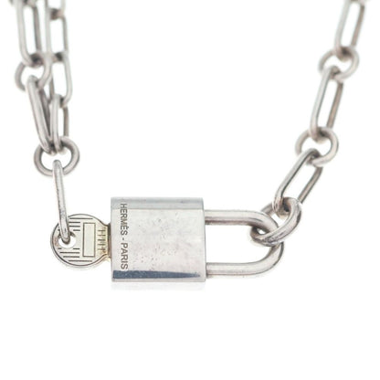 Hermes Alpha Kelly Long Necklace Silver — view 3