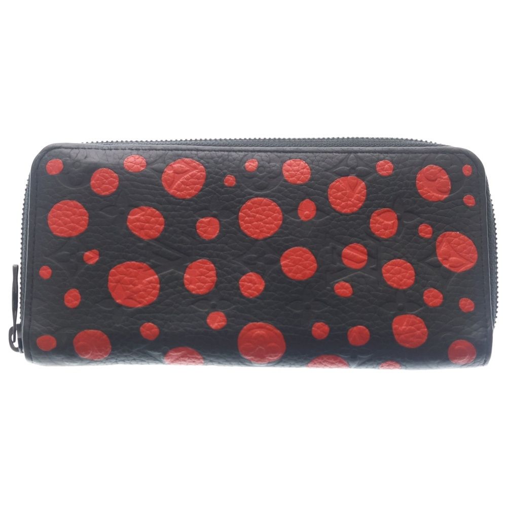 Louis Vuitton Monogram Empreinte LV Yk Zippy Wallet Vertical Card Case Black