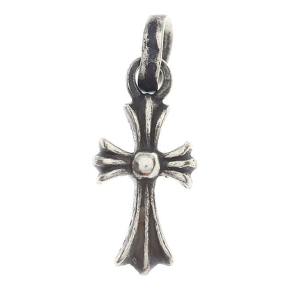 Chrome Hearts Crs Baby Fat Cross Pendant Top Silver