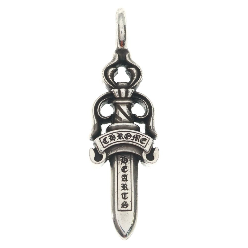 Chrome Hearts Double Dagger Daga Pendant Top Silver