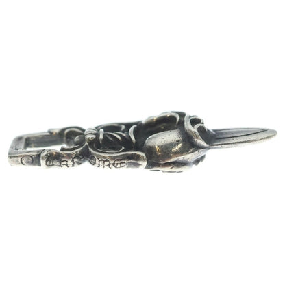 Chrome Hearts Dagger Heart Daga Pendant Top Silver — view 4