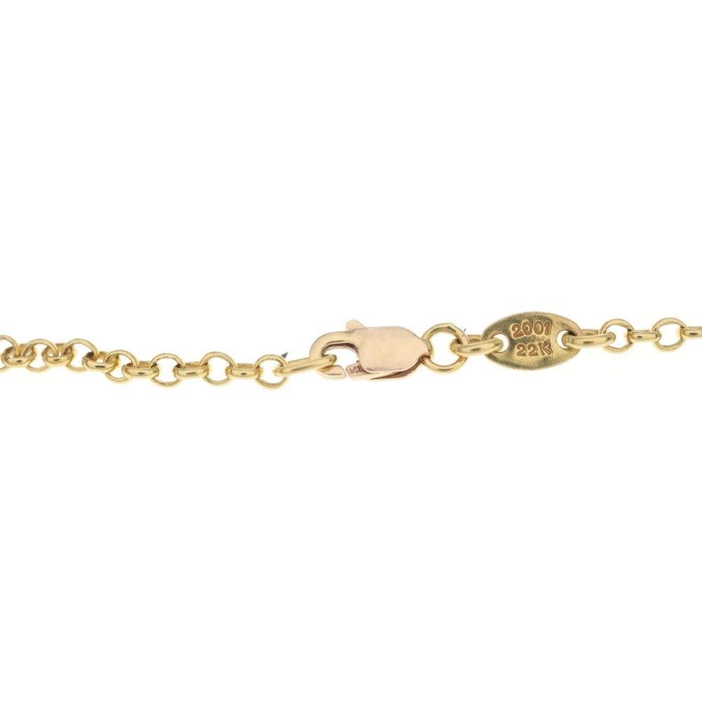Chrome Hearts 22k Neckchain Roll Chain Necklace Gold — view 5
