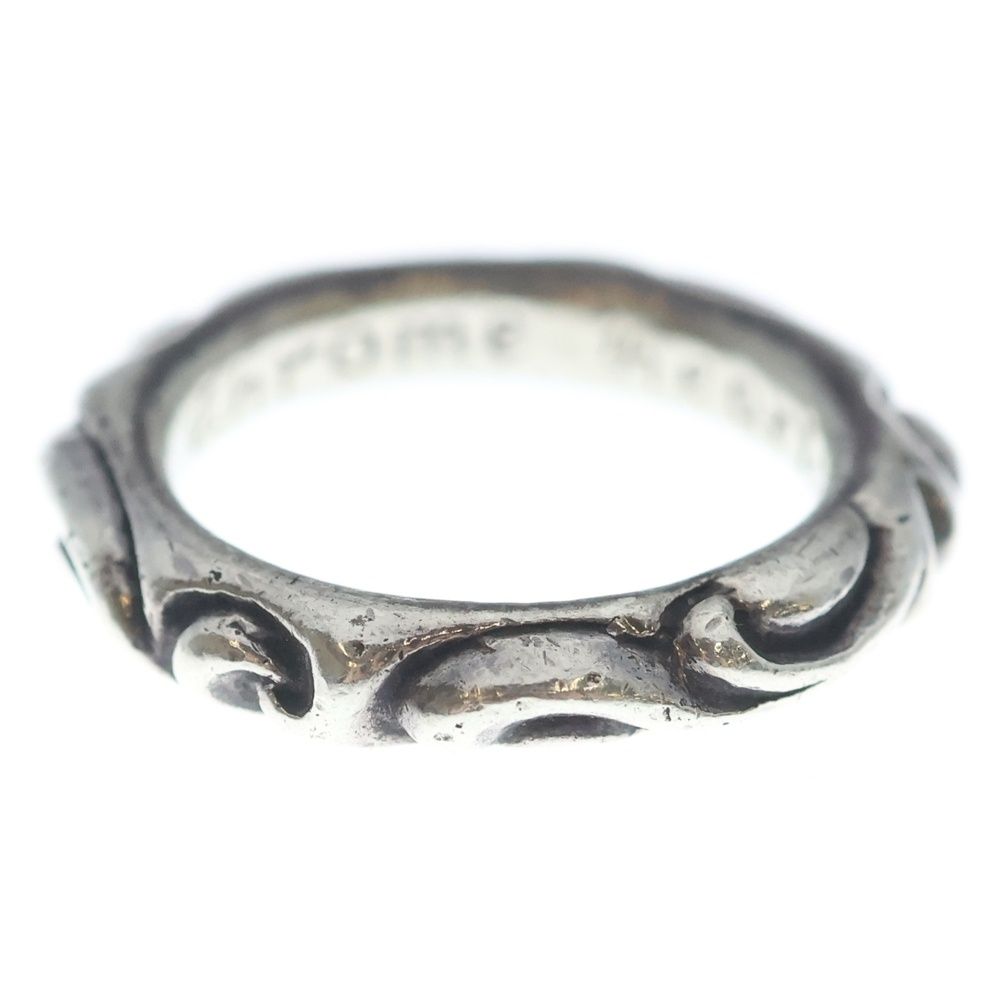 Chrome Hearts Scrl Band Scroll Ring Silver