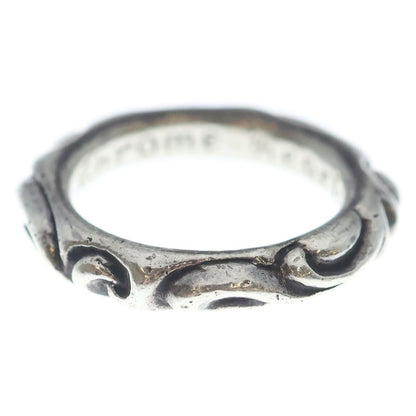 Chrome Hearts Scrl Band Scroll Ring Silver
