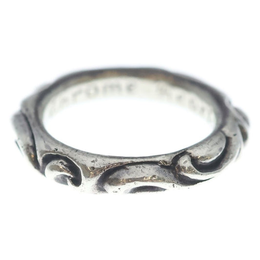 Chrome Hearts Scrl Band Scroll Ring Silver