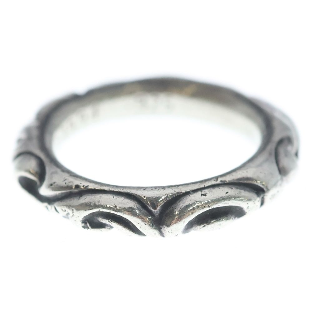 Chrome Hearts Scrl Band Scroll Ring Silver — view 2
