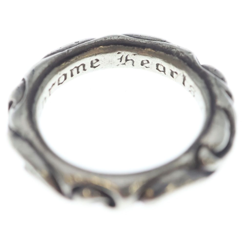Chrome Hearts Scrl Band Scroll Ring Silver — view 5