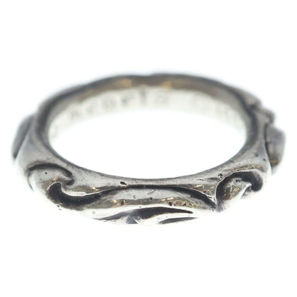 Chrome Hearts Scrl Band Scroll Ring Silver — view 3