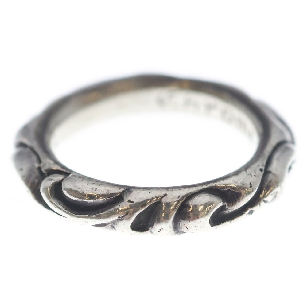Chrome Hearts Scrl Band Scroll Ring Silver — view 4
