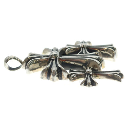 Chrome Hearts 3 CH Crs Sml Triple CH Cross Small Pendant Top Silver — view 4