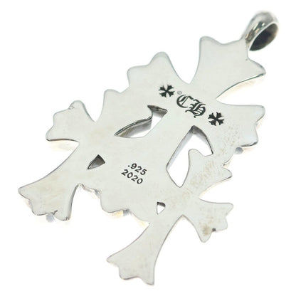 Chrome Hearts 3 CH Crs Sml Triple CH Cross Small Pendant Top Silver — view 6
