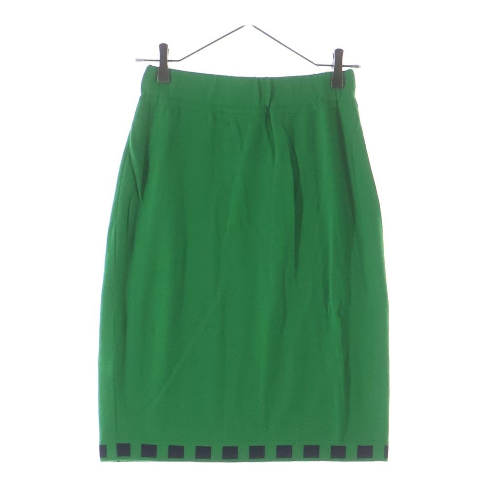 Fendi Wool Knit Tight Skirt Green