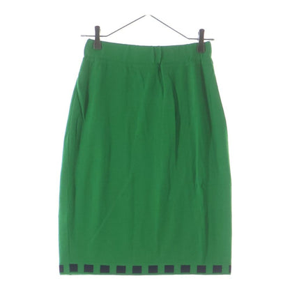 Fendi Wool Knit Tight Skirt Green