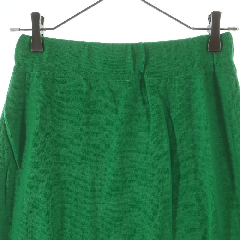 Fendi Wool Knit Tight Skirt Green — view 3
