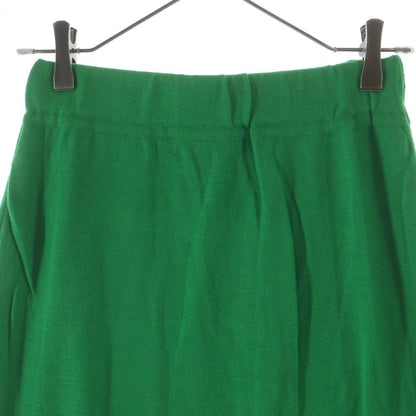 Fendi Wool Knit Tight Skirt Green — view 3