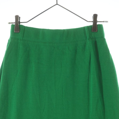 Fendi Wool Knit Tight Skirt Green — view 4
