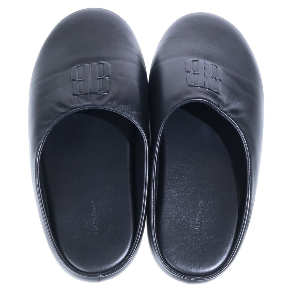 Balenciaga Chateau Mule Flat Mules Shoes Sandals Black — view 4