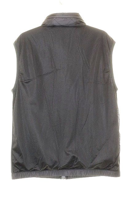 Prada Mesh Vest Rubber Tag Lining Hood S Black — view 2
