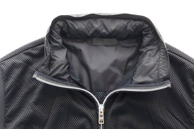 Prada Mesh Vest Rubber Tag Lining Hood S Black — view 5