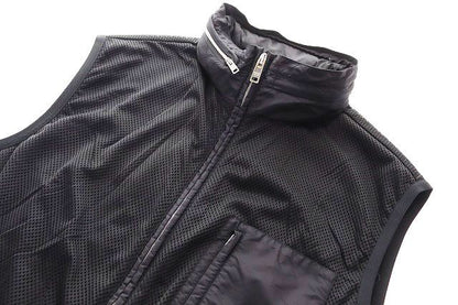 Prada Mesh Vest Rubber Tag Lining Hood S Black — view 4