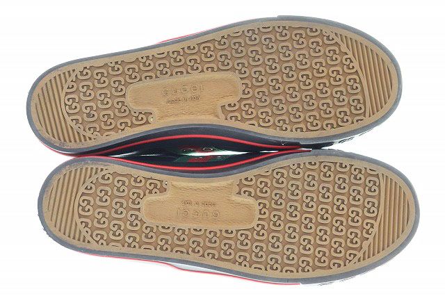 Gucci Tennis Leather Black Sneakers Sherry Line — view 5