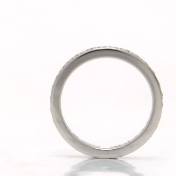 Bvlgari Didicata Venetian Full Eternity Ring Pinky Diamond Stones Platinum — view 2