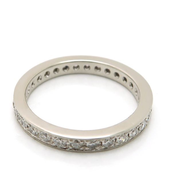 Bvlgari Didicata Venetian Full Eternity Ring Pinky Diamond Stones Platinum — view 5