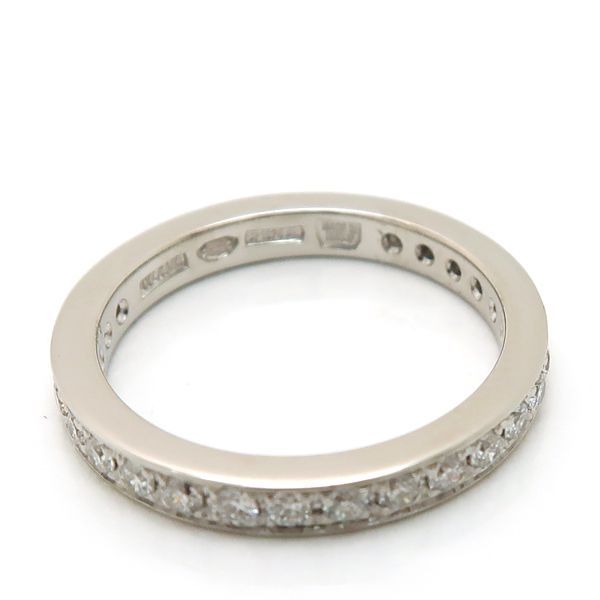 Bvlgari Didicata Venetian Full Eternity Ring Pinky Diamond Stones Platinum — view 4