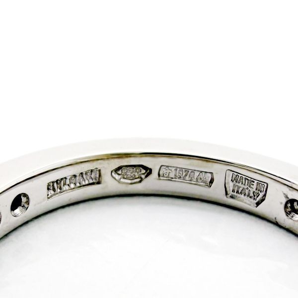 Bvlgari Didicata Venetian Full Eternity Ring Pinky Diamond Stones Platinum — view 8