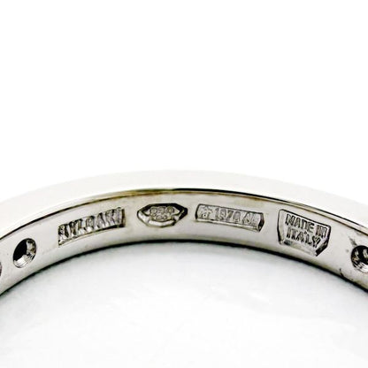 Bvlgari Didicata Venetian Full Eternity Ring Pinky Diamond Stones Platinum — view 8