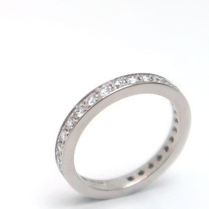 Bvlgari Didicata Venetian Full Eternity Ring Pinky Diamond Stones Platinum — view 3