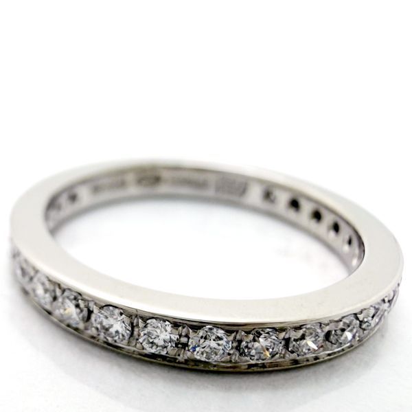 Bvlgari Didicata Venetian Full Eternity Ring Pinky Diamond Stones Platinum — view 7