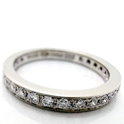 Bvlgari Didicata Venetian Full Eternity Ring Pinky Diamond Stones Platinum — view 7