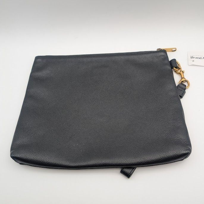 Gucci Interlocking GG Sherry Line Leather Black Clutch — view 2