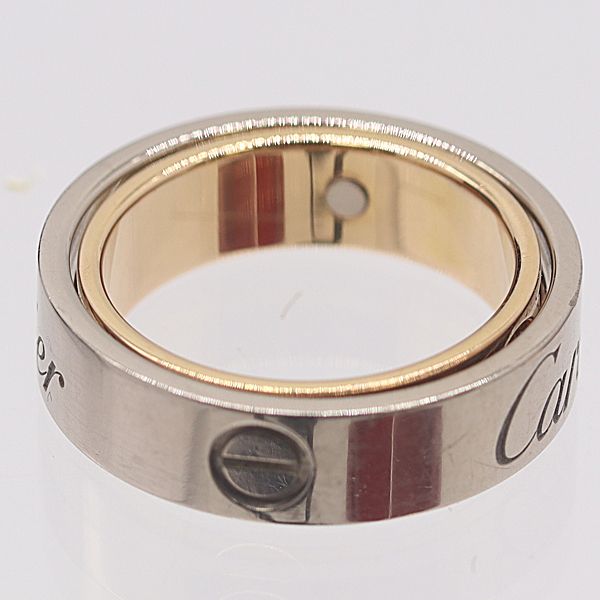 Cartier Certificate Cles Love Ring 18k White Gold Wg 51 Ako Mst Abc — view 3