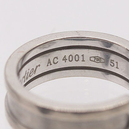 Cartier C2 Ring Silver 18k White Gold 51 Ako Mst Abc — view 4