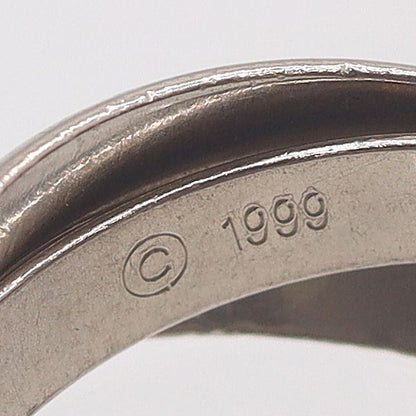 Cartier Trinity Ring Silver 18k White Gold 54 Ako Mst Abc — view 3
