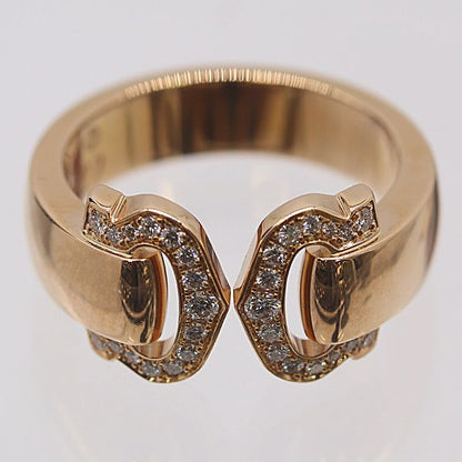 Cartier Box with Certificate 2C Boucles Diamond Ring 18k Gold 52 Ako Mst Abc — view 2
