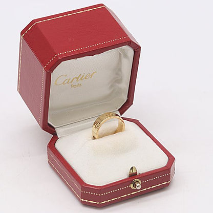 Cartier Love Ring 750 Gold YG 50 Ako Mst Abc