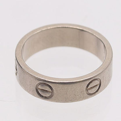 Cartier Love Ring Silver 18k White Gold 53 Ako Mst Abc — view 2