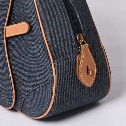 Dior Denim Fabric Handbag Navy Blue — view 6