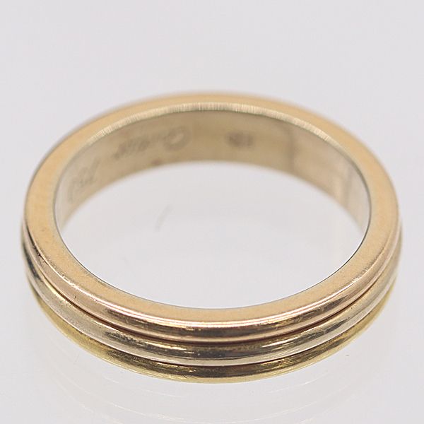 Cartier Three Color Ring Gold 750 49 Ako Mst Abc — view 2