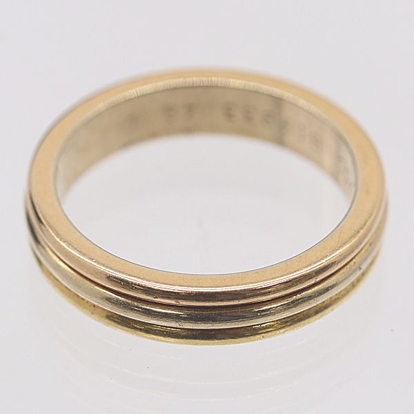 Cartier Three Color Ring Gold 750 49 Ako Mst Abc