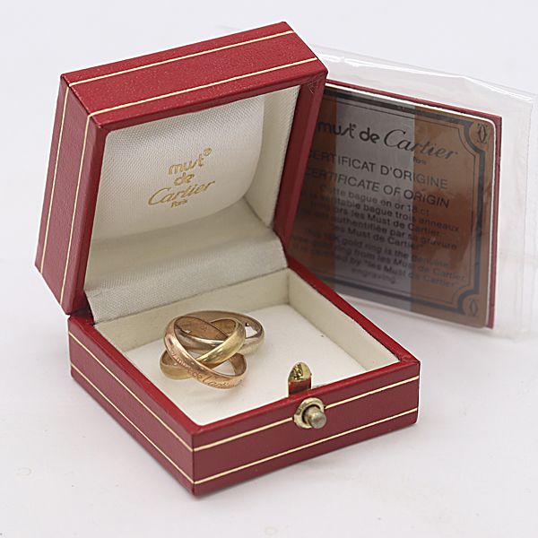 Cartier Trinity Diamond Ring 750 Ako