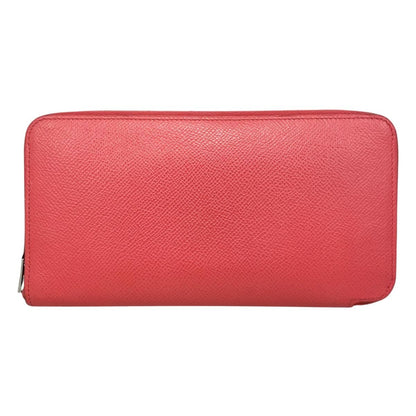 Hermes Wallet Azap Silk in Long Veau Pink Yellow Silver