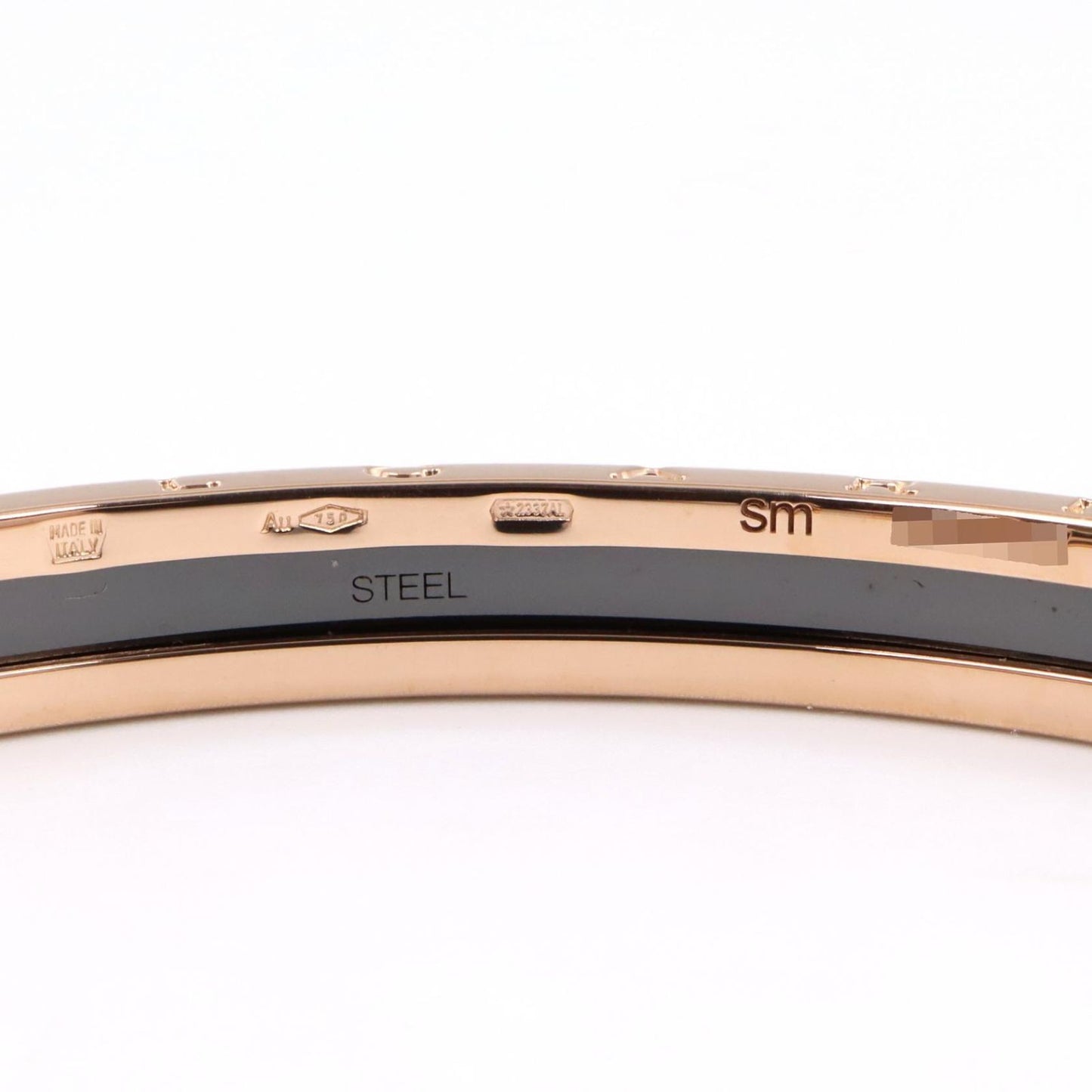 Bvlgari Bracelet B-zero One Ceramic SM 15.5 cm 18k Pink Gold — view 3