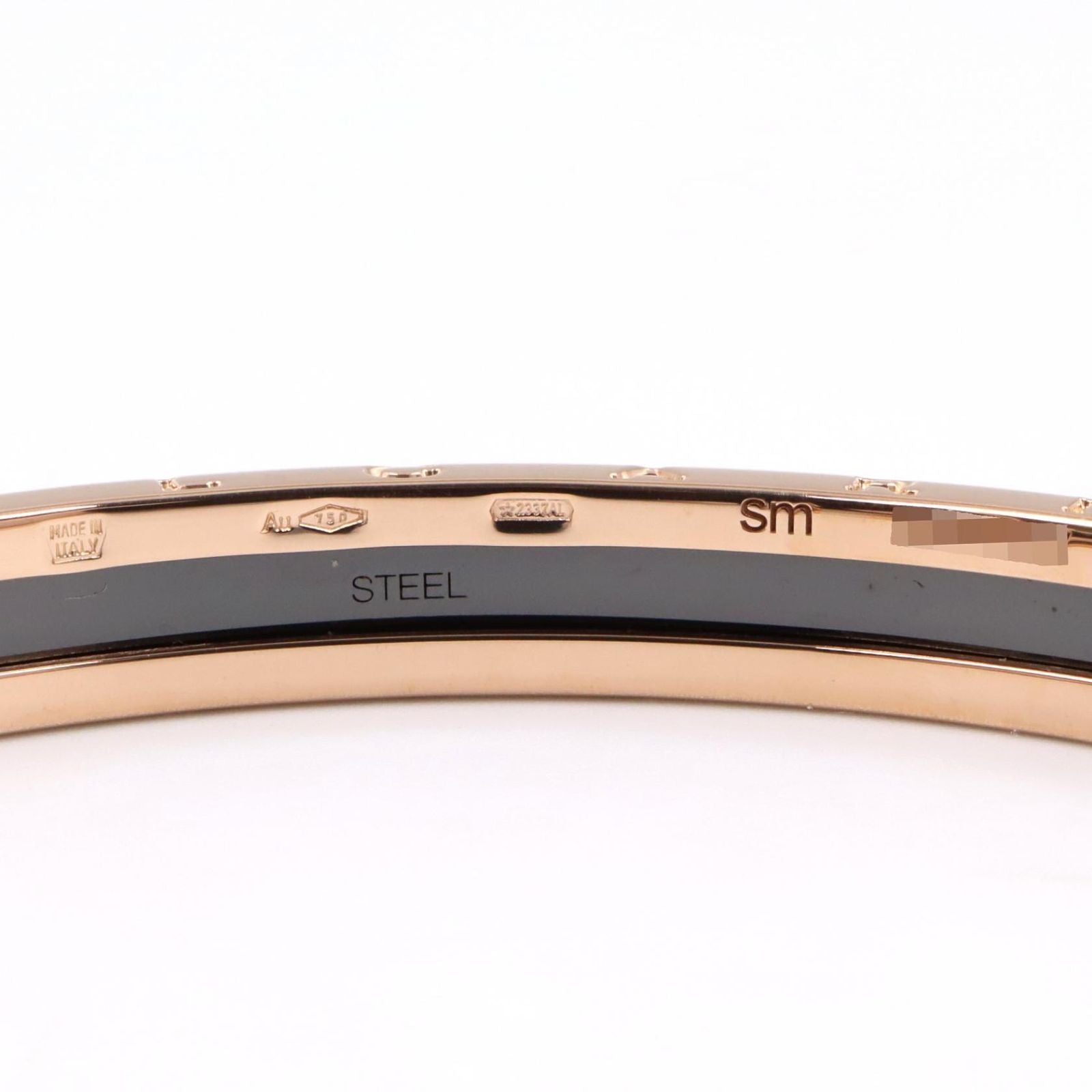 Bvlgari Bracelet B-zero One Ceramic SM 15.5 cm 18k Pink Gold — view 3
